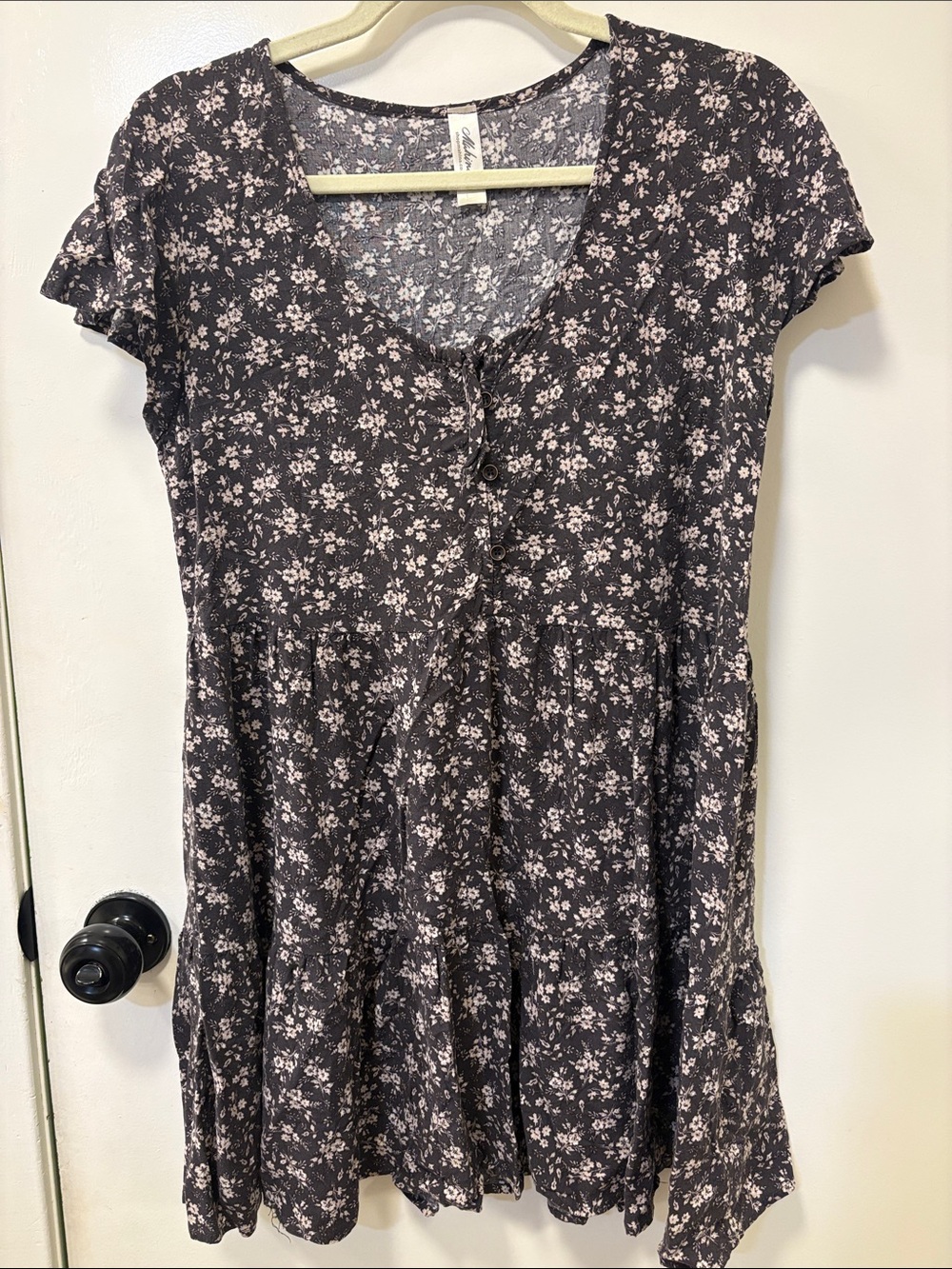 Women's Floral Button-Front Dress
